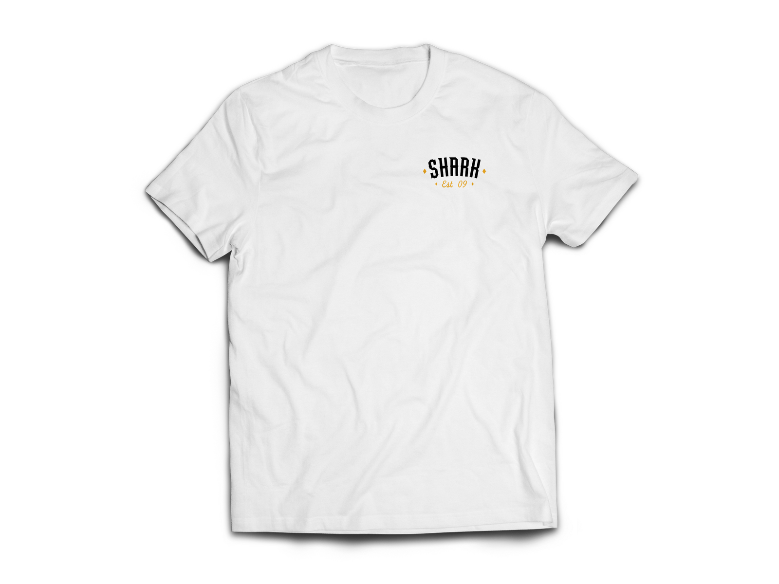 Shark Gamble Tee White/Yellow