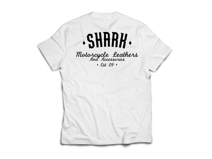 Shark Gamble White Tee